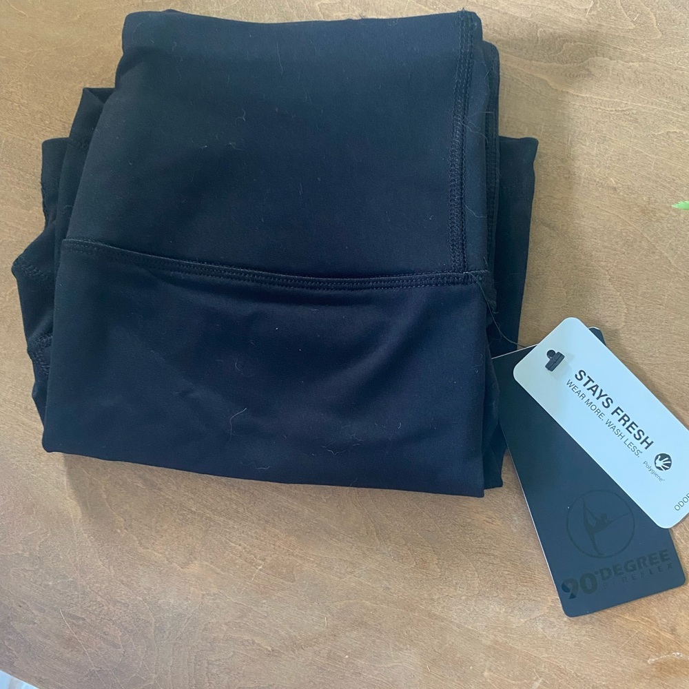 90 Degree By Reflex Odor-Free Black Leggings